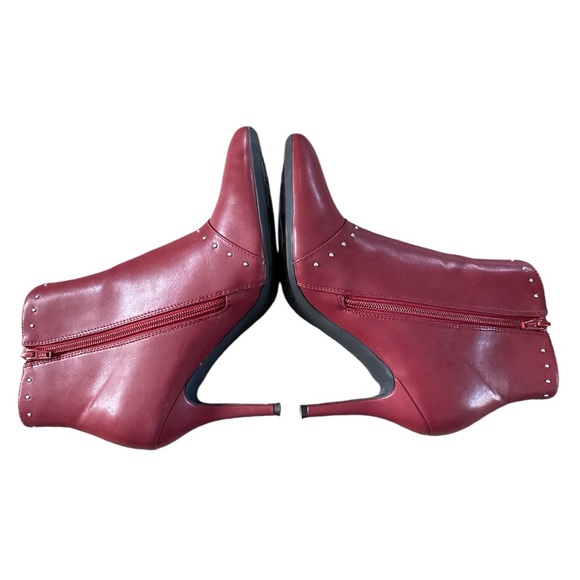 The Limited Ankle Heeled Boots & Booties Pointed Toe Silver Studded Beaded Sz 8 - Picture 7 of 15